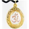 Image 2 : 131twc Lab Diamond/Ruby Ganesh Amulet Pendant (JEW-3543)