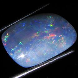 7.11ct Australian Black Opal Doublet Full Fire (GEM-35942)