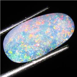 2.7ct Australian Black Opal Doublet Full Fire (GEM-36481)