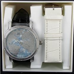 New Ice Time Mens Diamond Bezel Watch (WAT-350)