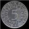 Image 2 : 1957F Germany Silver 5 Mark Hi Grade (COI-8496)