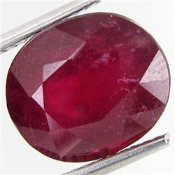 6.21ct Sparkling Natural Blood Ruby Oval (GEM-29411)