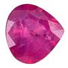 Image 1 : 1.11ct Unheated Natural Red Ruby Tanzania Pear (GEM-21358)