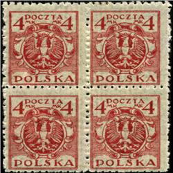 1920 Poland 4m Eagle 4 Block Variety (STM-0456)