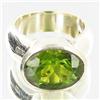 Image 1 : 70.71twc Peridot Sterling Ring (JEW-2827)