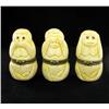 Image 1 : Chinese Handcarved Bone 3 Monkey Gem Box Set (CLB-858)