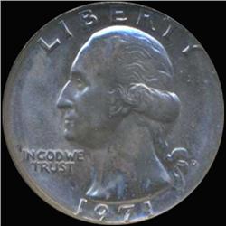 1971D Washington 25c Quarter Coin Graded GEM (COI-6865)