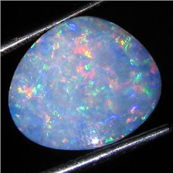 3.85ct Australian Black Opal Doublet Full Fire (GEM-36261)