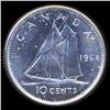 Image 2 : 1964 Canada 10c MS67 Cameo (COI-8316)