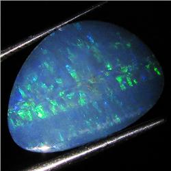 4.15ct Australian Black Opal Doublet Full Fire (GEM-36455)