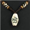 Tibet Shell Agate Bead Nickel Necklace (JEW-3271)