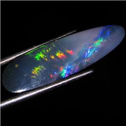 4.25ct Australian Black Opal Doublet Full Fire (GEM-36560)