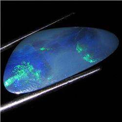 4.55ct Australian Black Opal Doublet Full Fire (GEM-36258)