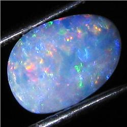 1.67ct Australian Black Opal Doublet Full Fire (GEM-36133)