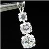 3.63twc CZ Sterling Pendant (JEW-2690)