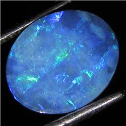 2.25ct Australian Black Opal Doublet Full Fire (GEM-35883)
