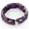 325twc Natural Amethyst Stretch Bangle Bracelet (JEW-3452)