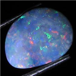 3.9ct Australian Black Opal Doublet Full Fire (GEM-35896)