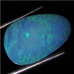 2.5ct Australian Black Opal Doublet Full Fire (GEM-36305)