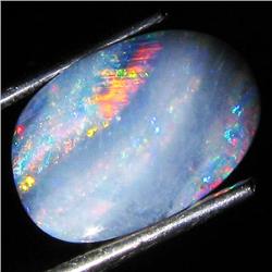4ct Australian Black Opal Doublet Full Fire (GEM-36067)