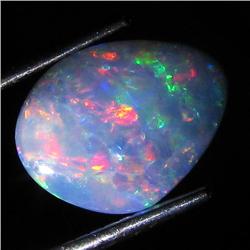 2.4ct Australian Black Opal Doublet Full Fire (GEM-36288)