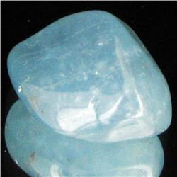 25.3ct Strong Blue Freeform Aquamarine Cabochon (GEM-33671)