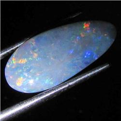 3.97ct Australian Black Opal Doublet Full Fire (GEM-36057)
