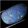 2.9ct Australian Black Opal Doublet Full Fire (GEM-36468)