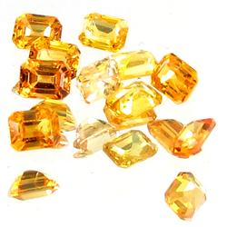 1.37ct Orange Sapphire Emerald Cut Parcel (GEM-38372)