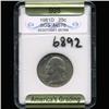 Image 3 : 1981D Washington 25c Quarter Coin Graded GEM (COI-6892)