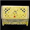 Image 3 : Chinese Handcarved Bone Gem Box (CLB-854)