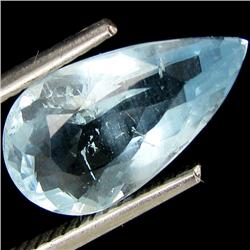 2.82ct Pear Light Blue Aquamarine Natural VS  (GEM-23258)