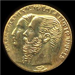 Mexico Maximilian Mini Gold Coin (COI-9735)