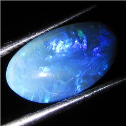 4.65ct Australian Black Opal Doublet Full Fire (GEM-36212)