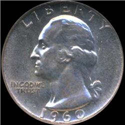 1960 GW 25c Silver Quarter Coin Graded GEM (COI-6841)