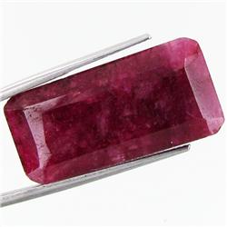 24.61ct African Ruby Rectangle Cut (GEM-37051)