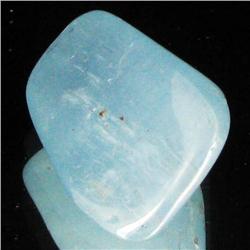 25.6ct Strong Blue Freeform Aquamarine Cabochon (GEM-33681)