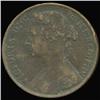 1876H British Victoria Penny XF+ (COI-7223)