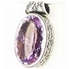 215twc Purple Pink Amethyst Sterling Pendant (JEW-3342)