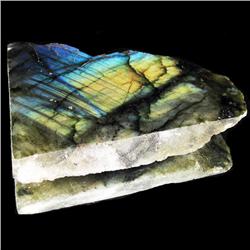 379.30ct Labradorite Polished Slab Peacock Colors (GEM-30334)
