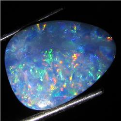 4.7ct Australian Black Opal Doublet Full Fire (GEM-36290)