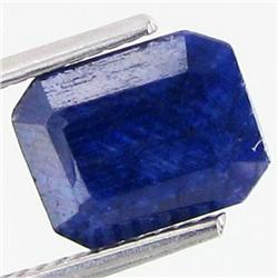 5.92ct Dark Blue African Sapphire Octagon Cut (GEM-37020)