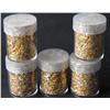 Image 1 : Lot of (5) Gold Leaf Flake Bottles- Non Bullion