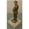 Image 2 : Rare WWII Nazi German Soldier Statue Metal on Marble