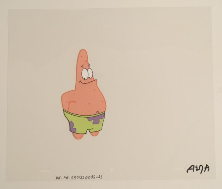 In Patrick Pants Original SpongeBob Cel Art Production
