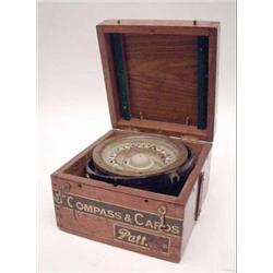 An 8ins ships compass by E.Dent & Co Ltd,...