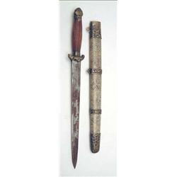A Chinese pirates dagger modelled as a long...