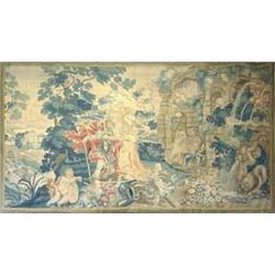 A late 17th century Mortlake tapestry...