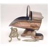 Image 1 : A Victorian copper coal scuttle, a coal...