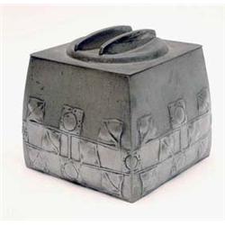 A Liberty Tudric pewter biscuit box designed...